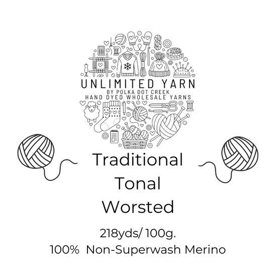 Traditional Tonal Worsted 100g Skein