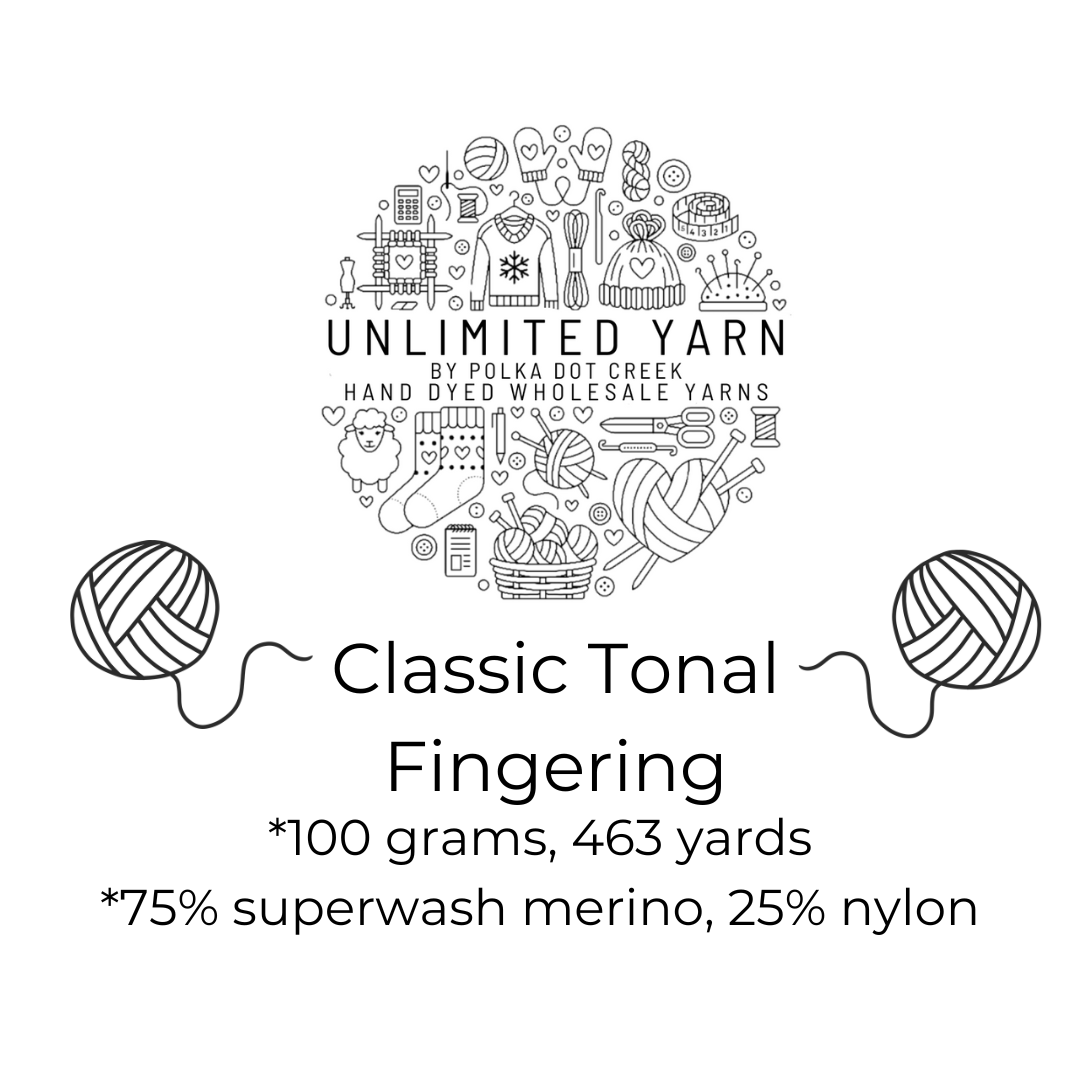 Classic Tonal Fingering 100g Skein