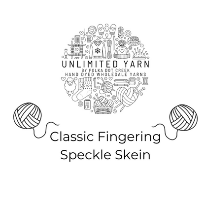 Classic Speckle Fingering 100g Skein